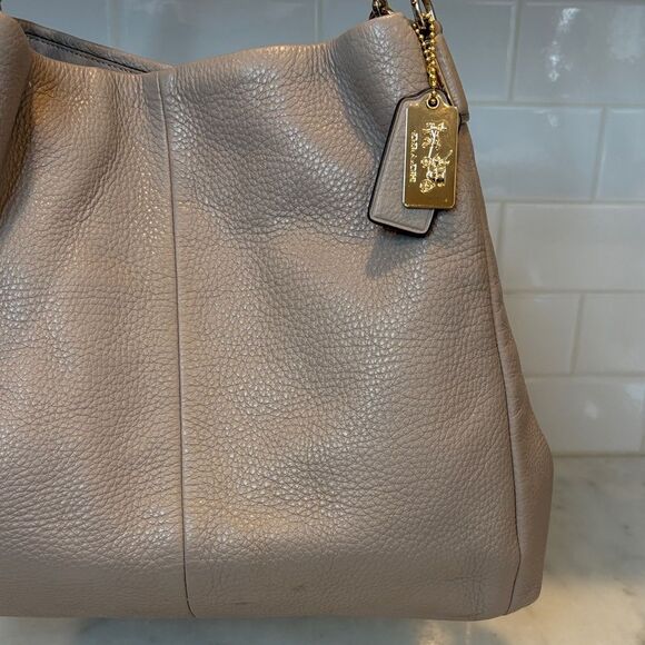 Coach Bag Purse Handbag Leather Madison Pebbled Phoebe Shoulder Bag Pocketbook - Picture 3 of 16